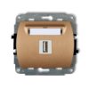 Trend Gniazdo Pojedyncze Usb-Aa 3.0 Złoty Metalik 8Gusb-5