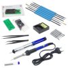 Zestaw lutowniczy w etui + kit do nauki lutowania: latarka LED AVTEDU627