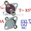 Termostat bimetal 30A 250V 85°C NC; poziome, śruba