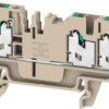 Through terminal block, snap-in, 2.5 mm², 24 A, 8 kV, dark beige, 2674540000
