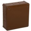 Puszka natynkowa pusta 12 wlotów VIPLAST VP-51 BRĄZOWA IP55 118x118x46mm 051-02