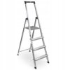 Drabina aluminiowa wys robocza 2,85m 4 stopnie po złożeniu: 45x11x160cm 3,7kg 126221