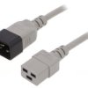 Kabel: 3X1,5Mm2, Iec C19 Żeński,Iec C20 Męski, 1,8M Lt-550+549 H05vv-F 1.5/3C...
