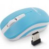 MYSZ BEZPRZ. 2.4GHZ URANUS NIEBIESKO/BIA