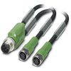 Przewód czujnik-siłownik ze złączem Złącze M12 liczba rdzeni 3 długość 1.5m Rodzaj A Męskie Złącze B M8