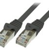 Patch cord S/FTP 6a linka Cu LSZH czarny 7,5m 26AWG CQ3083S