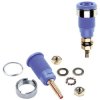 Stäubli 233020-23 SLB4-G safety jack socket blue 4mm brass insulated