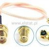 Adapter SMA żeńskie U.FL ( IPX) ( przewód 20cm )