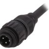 Złącze Okrągłe Wtyk -Pin 4 Męskie Przewody Ecomate M 3+Pe Ca0161a01305012