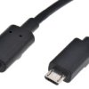 Kabel USB Złącze A USB C Złącze B Micro USB typu B dł. 1m Przewód USB USB 3.1 kolor: Czarny