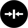 Button plate, round, symbol tensioning, for pushbutton, 218180