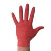 Rękawice jednorazowe, rozm. L, 100 szt., kolor: Czerwony, RS PRO