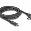 Kabel DeLOCK USB 5 Gbps USB typu C męski do USB typu C męski kątowy lewy/prawy 2 m 4K PD 60 W z E-Marker