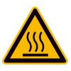 SafetyMarking 11.037 Caution Hot Surface Sign Aluminium 50mm ISO 7010