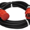 Przedłużacz budowlany siłowy elCORD CEE 16A 400V IP44 5m H07RN-F 5G1,5 z wtyczką i gniazdem CEE 16A-5P IP44 30255050