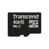 Karta Micro SD MicroSD, 4 GB MLC, Transcend USDC10M -25 → +85°C