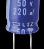 ELXZ500ETD221MJ20S Elko radial, 220 µF, 50 V, 105°, Low ESR, 10 x 20 mm, RM 5, Ammo