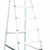 Alpfa 800075 aluminium Drabina składana ze stopniem Maksymalna wysokość robocza: 3.24 m