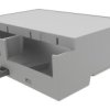 Obudowa DIN 90mm Obudowa szyny DIN 90 x 32.2mm materiał: ABS Płytka drukowana Italtronic