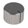 Pokrętło potencjometru oś: 6.4mm średnica: 22mm Okrągłe Aluminium Srebrny RS PRO