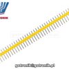 Listwa kołkowa 1x40pin raster 2,54mm żółta