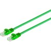 Patch cable, RJ45 plug, straight to RJ45 plug, straight, Cat 6A, U/UTP, PVC, 0.5 m, green, BYB-5-87F5010