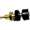 Mueller BU-P2854-0 Jack Plug Black 4mm 10pcs Gold Contacts Nylon Isolators