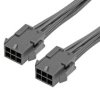 Kabel przewód-płytka, Micro-Fit 3.0, 300 V AC/DC, 8,5 A, raster: 3mm, 600mm, Cyna, Czarny