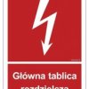 ZNAK - BC010 Główna tablica rozdzielcza 50 x 74 cm FN - Folia samoprzylepna