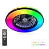 Plafon LED + wentylator 48W+15W CCT+RGB czarny