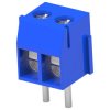 Pin header, 2 pole, pitch 3.5 mm, straight, blue, 1776275-2