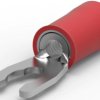 Insulated forked cable lug, 0.3-1.42 mm², AWG 22 to 16, M2.5, red, 52927-1