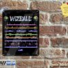 WIZBALL Wall Plaque - For all Commodore 64 Fans - Rustic - Metal Sign