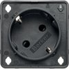 Integro Gniazdo SCHUKO 45st. z dioda kontrolną SNAP-IN 2 mm antracyt mat 947132505