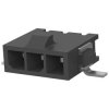 Pin header, 3 pole, pitch 3 mm, angled, black, 2-1445057-3