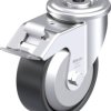 Blickle 953162 LER-PP 100KA-FI-EL-FA Rolka obrotowa z blachy stalowej Średnica koła: 100 mm Maksymalne obciążenie: 150 k