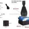 Joystick stabilny; przemysłowy; 4x NO; osłona guma
