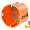 Puszka do pustych ścian E3700 60 mm głęboka 61 mm z membranami wiatroszczelna pomarańczowa 83192088 SIMET