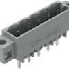 Pin header, 5 pole, pitch 5 mm, straight, gray, 231-135/040-000