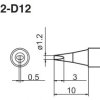 T12-D12 grot płaski 1,2mm