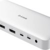 Stacja dokująca USB-C® D-Link DUF-901/E obsługuje 8K@30Hz (1x) / 4K@30Hz (2x), z zapięciem Kensington Lock