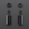 Adafruit Brass M2.5 Standoffs for Pi HATs - Black Plated - Pack of 2