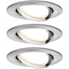 Paulmann 93447 Nova Flush Mount Light Set 3-Piece LED 18 W Brushed Iron