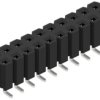 Socket header, 20 pole, pitch 2.54 mm, angled, 10130364