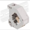 87193 Keystone LC Duplex female > female beige, with DIN rail adapter