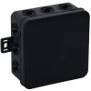 Puszka n/t CLICK, IP54, 12 przepustów, 100x100x41mm, czarna,OR-JB-13804/B