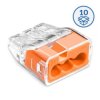 Szybkozłączka wtykowa SCP3 B10 do drutów i wielodrutów 0,75…4 mm 3-torowa 10szt. 88001008 SIMET