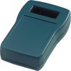 ABS handheld enclosure, (L x W x H) 125 x 80 x 36.7 mm, blue (RAL 5020), IP65, 027010200