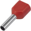 TE Connectivity 966144-4 Twin Ferrule 1mm² Partially Insulated Red 500 Pcs