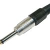 Wtyk Jack 6,3mm mono metal - plastik